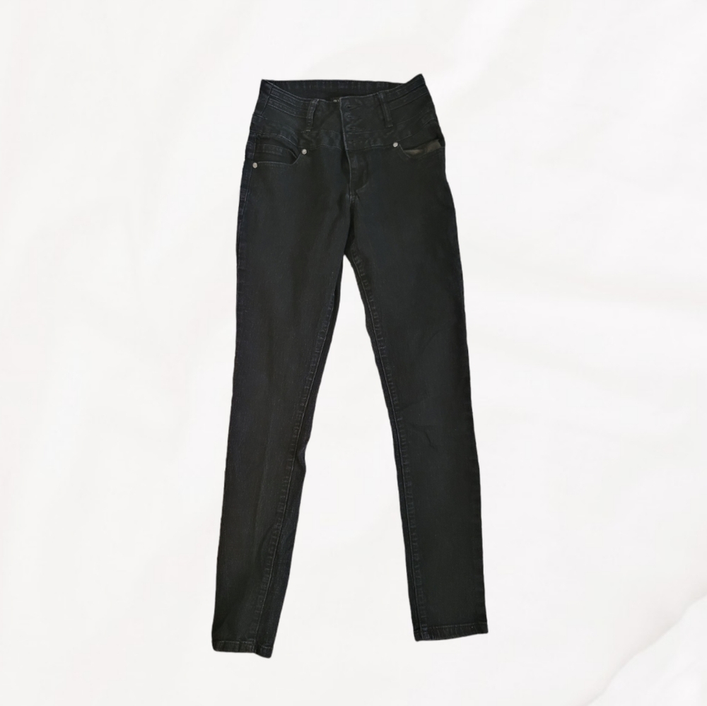 Black denim jeans